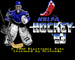 NHLPA Hockey 93 Super Nintendo SNES Game For Sale | DKOldies